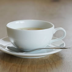 白い食器pro・スープカップ＆ソーサー